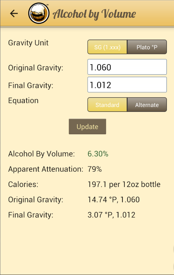 Brewer's Friend Android App screen shots