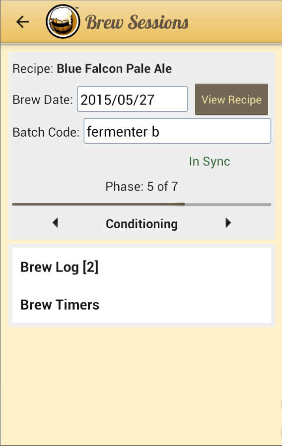 Brewer's Friend Android App screen shots