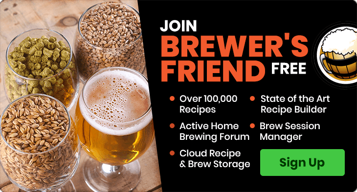 Sign up for Brewer's Friend