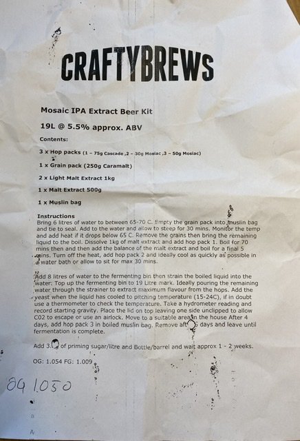 beer recipe photo