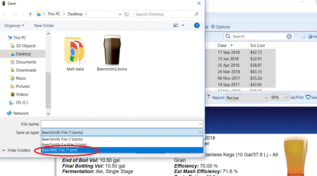 beersmith recipe files